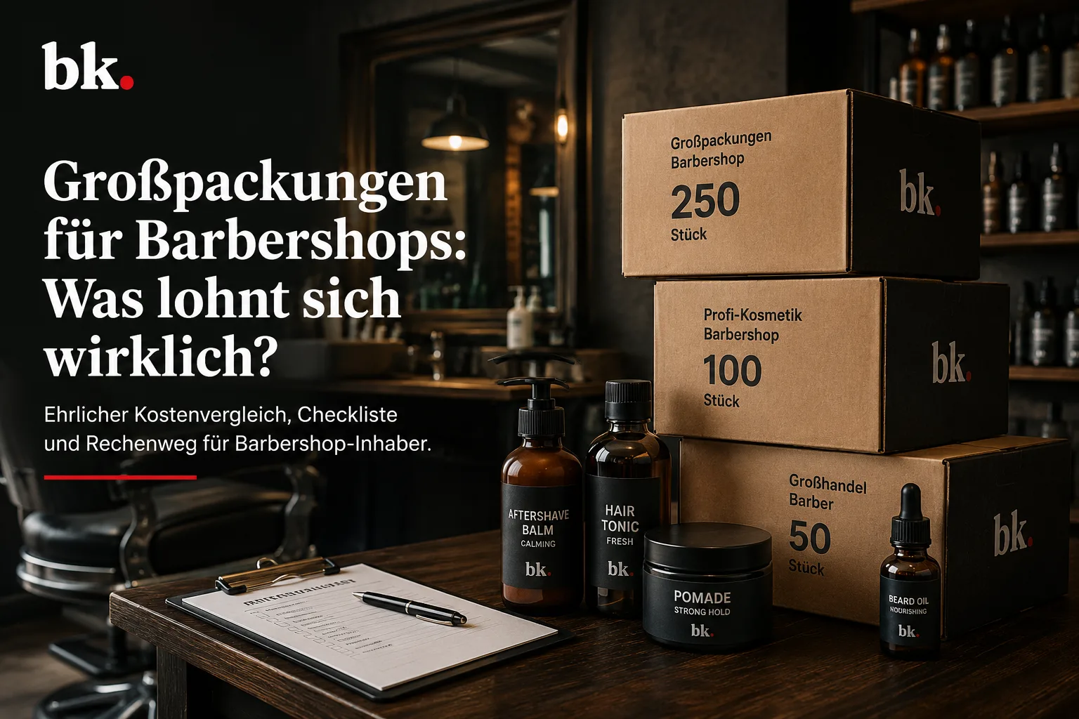 Großpackungen für Barbershops