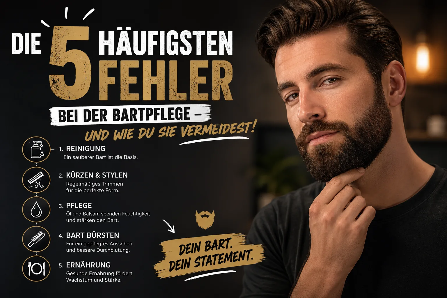 wie pflegt man einen bart
