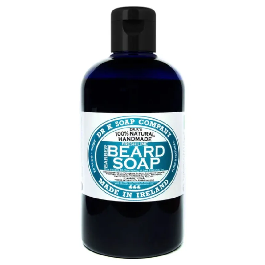 Dr K Soap Shampoo für den Bart Barber Beard Soap Fresh Lime, 250 ml