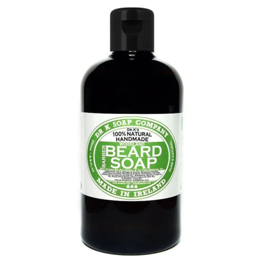 Dr K Soap Shampoo für den Bart Barber Beard Soap Woodland, 250 ml