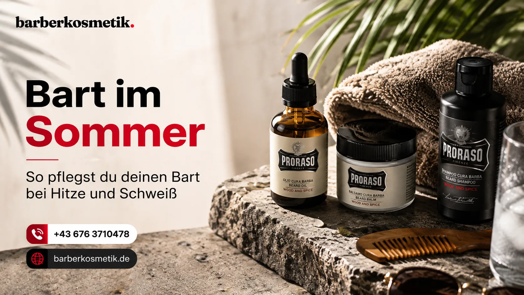 Bartpflege im Sommer bei Hitze und Schweiß