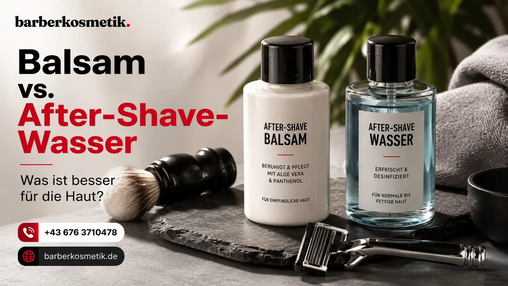 After-Shave-Balsam vs. After-Shave-Wasser: Was ist besser für die Haut?