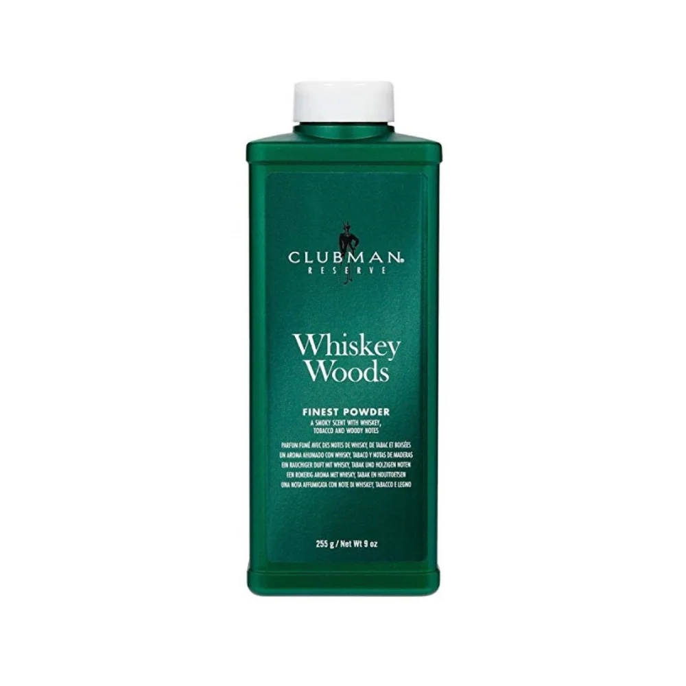 Clubman Puder Whiskey Woods – 255g / 9oz