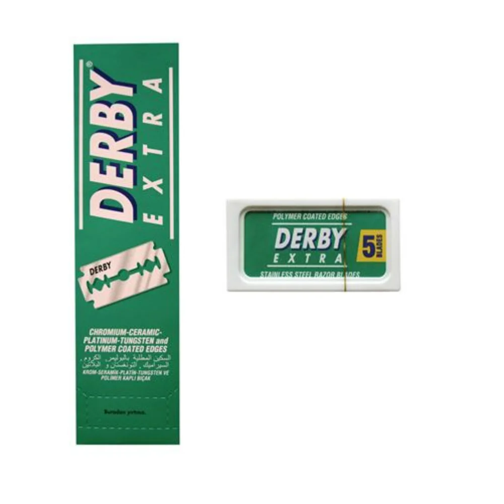 Derby Klingen Extra stainless double edge box (5) Packungen 20