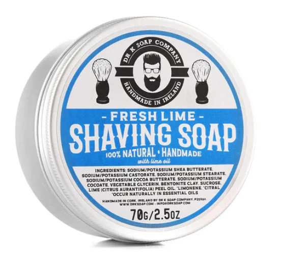 Dr K Soap Rasierseife Shaving Soap Fresh Lime, 70g