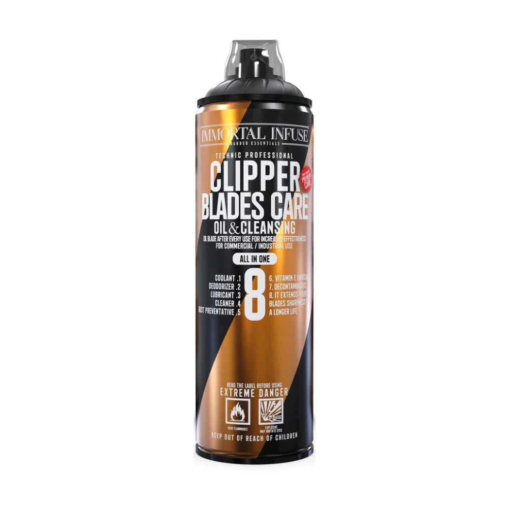 Immortal Reinigungsspray für Haarschneider Clipper Blade Care, 500ml.