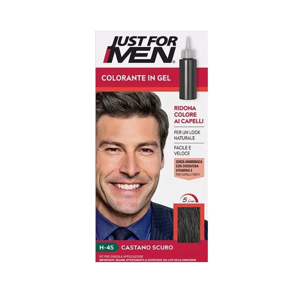Just For Men H-45 Haarfarbe für Männer dunkelbraun – Grauabdeckung