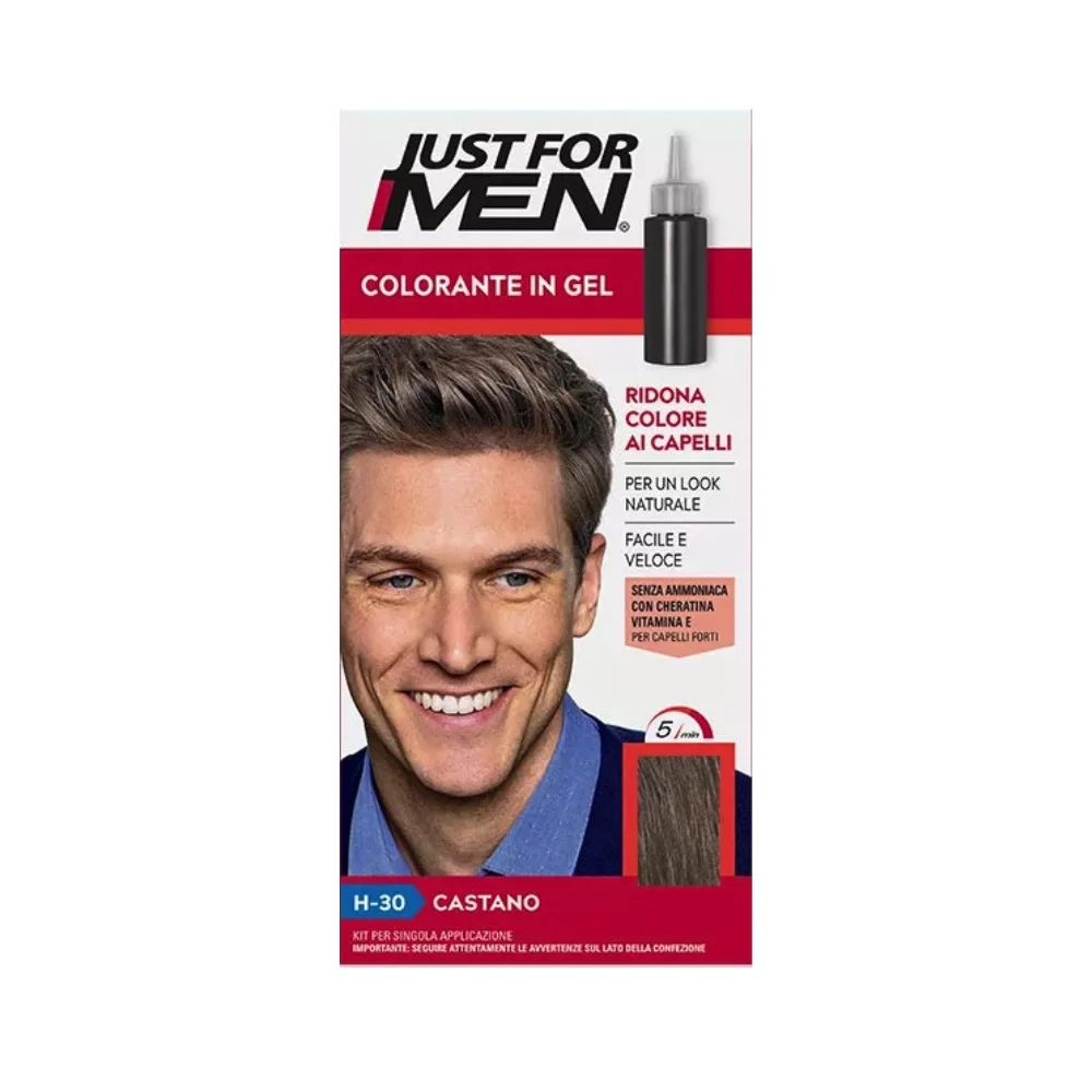 Just For Men H-30 Haarfarbe für Männer kastanienbraun – Abdeckung grauer Haare