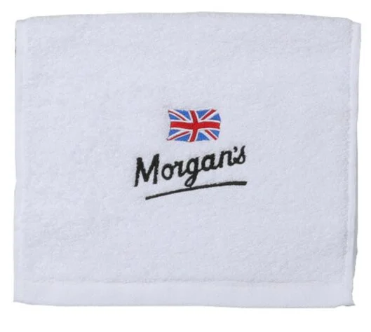 Morgan's kleines weißes besticktes Handtuch Small White Towel