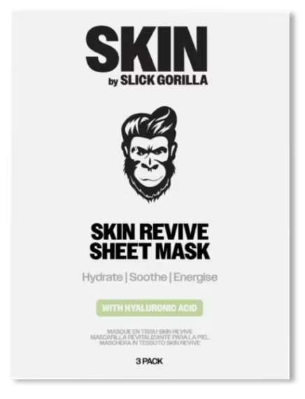 Slick Gorilla Gesichtsmasken Skin-Revive Sheet Masks 3 Stk.