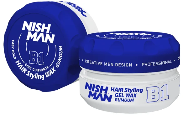 Nishman Gel-Wachs für Haar Hair Styling Gel Wax B1 150g