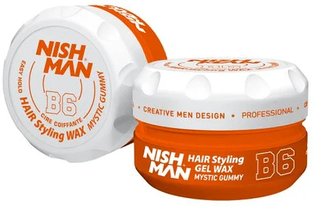 Nishman Gel-Wachs für Haar Hair Styling Gel Wax B6 150g