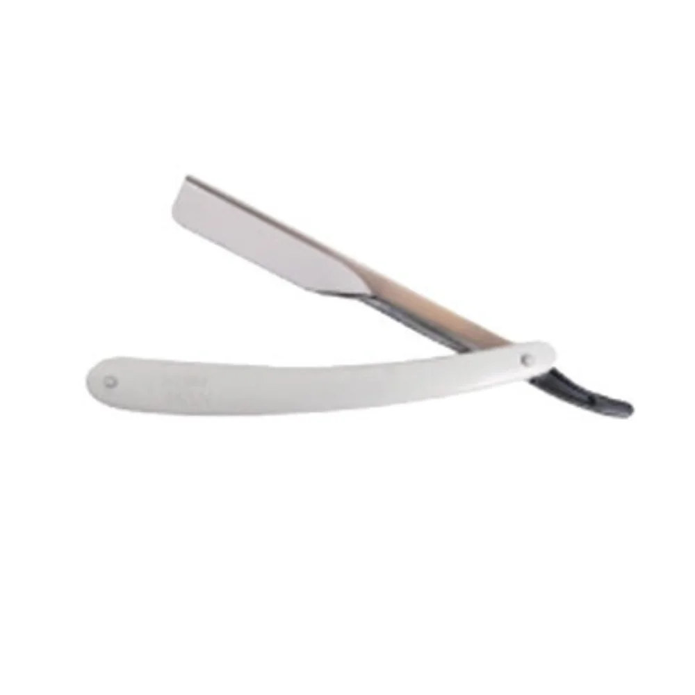 Nishman Rasiermesser mit Wechselklingen Straight Shaving Razor White