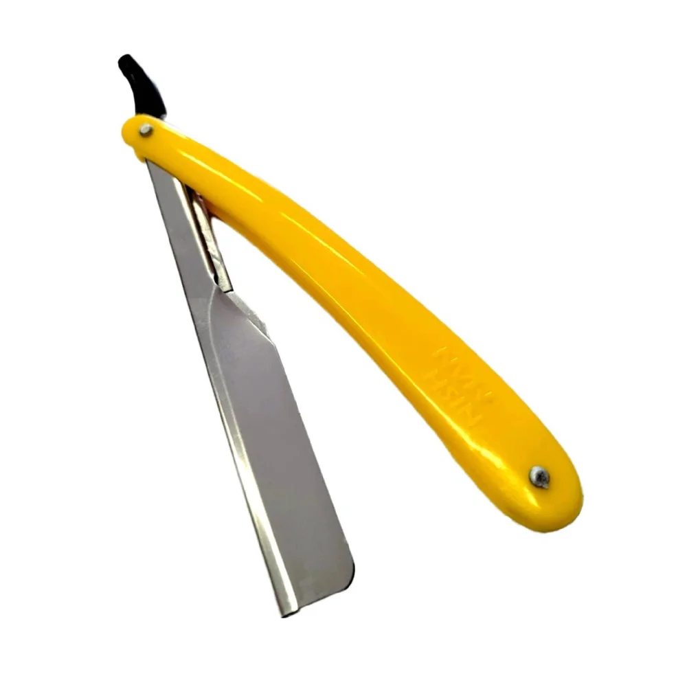 Nishman Rasiermesser mit Wechselklingen Straight Shaving Razor Yellow
