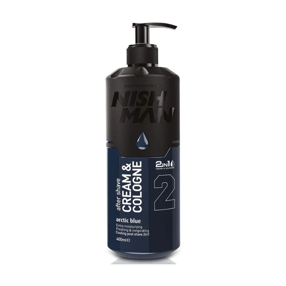 Nishman After-Shave Creme und Kölnischwasser 2in1 Arctic Blue 200ml