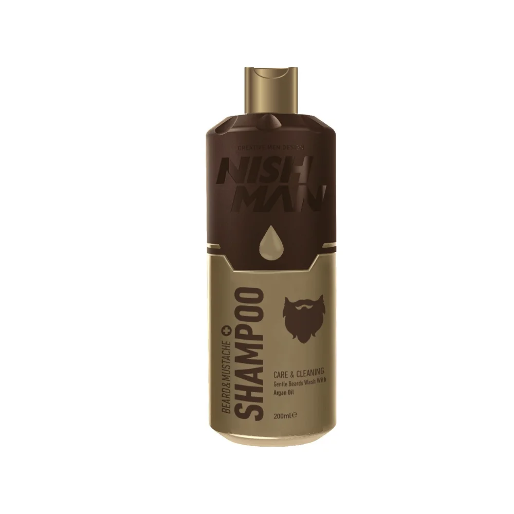 Nishman Bart- und Schnurrbartshampoo Beard & Mustache Shampoo 200ml