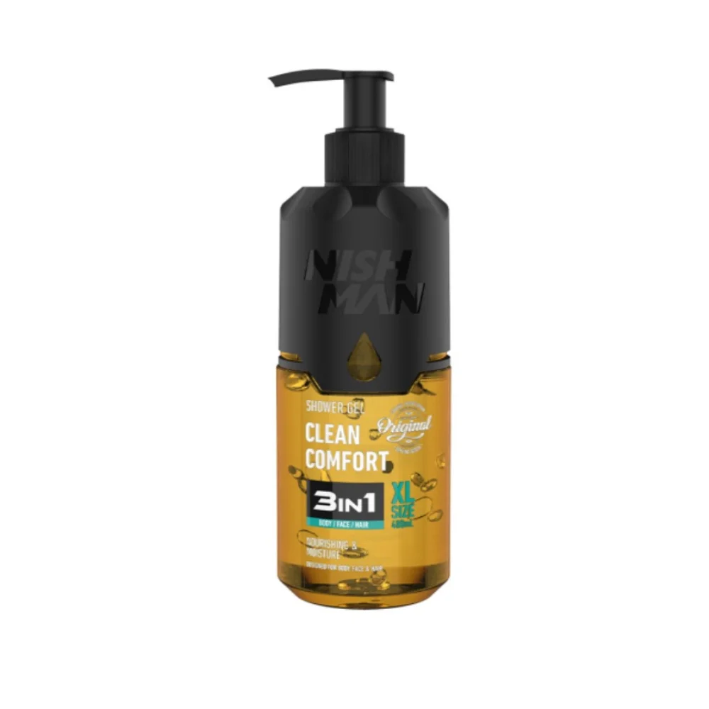 Nishman Duschgel Shower Gel 3in1 Clean Comfort 480 ml.