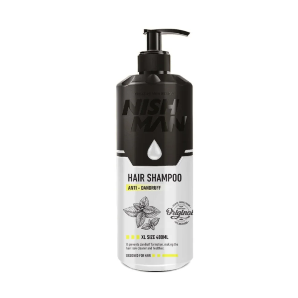 Nishman Anti-Schuppen-Shampoo Anti Dandruff Hair Shampoo 480 ml.