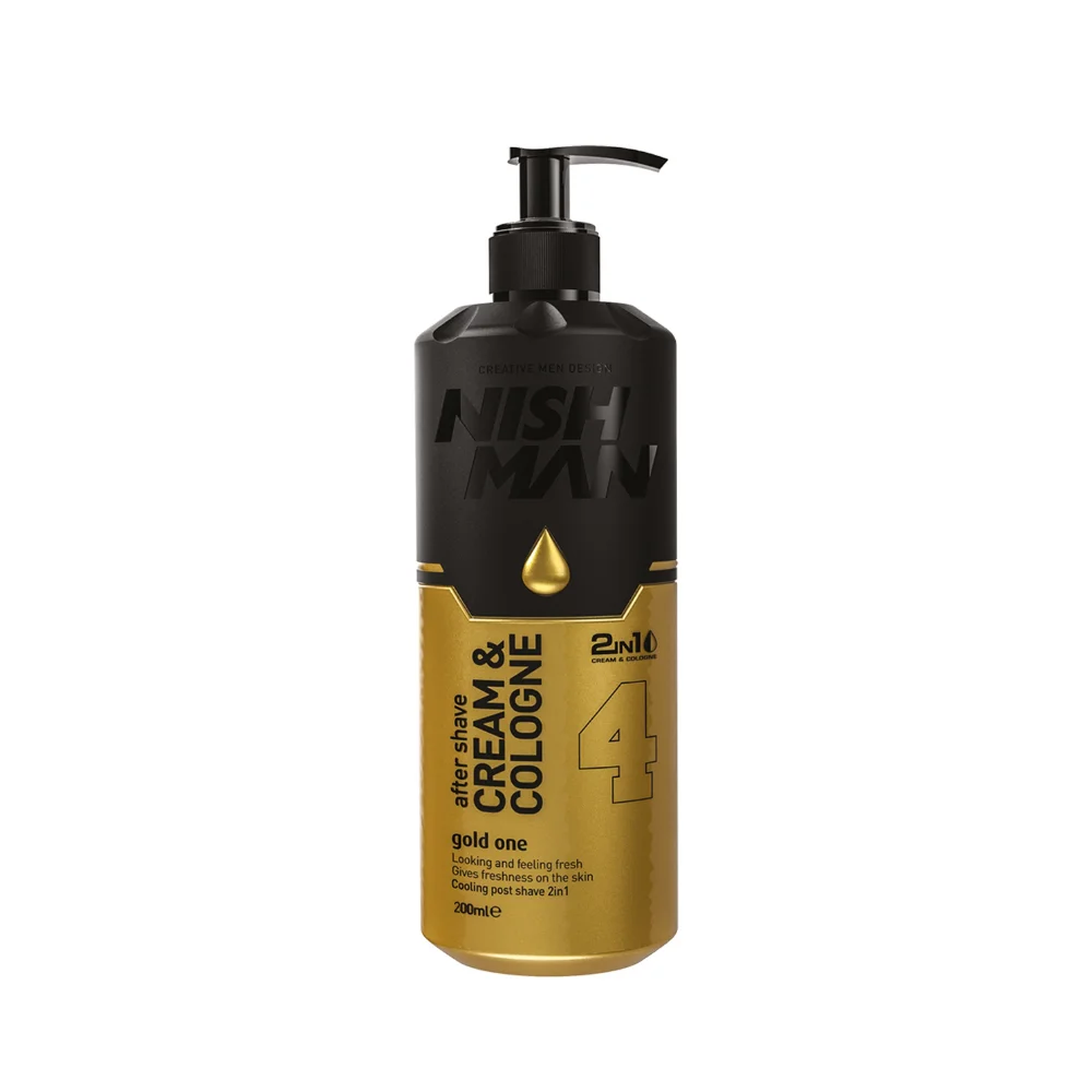 Nishman Creme und Eau de Cologne After-Shave 2in1 Gold One 400ml