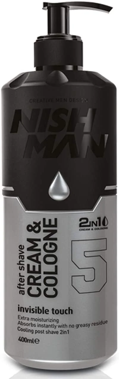 Nishman Creme und Eau de Cologne After-Shave 2in1 Invisible Touch 400ml