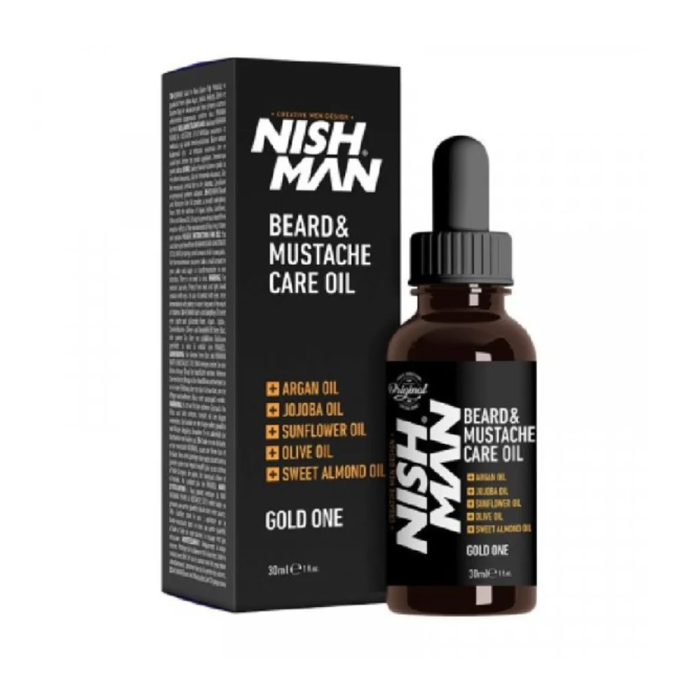 Nishman Bart- und Schnurrbartöl Beard & Mustache Care Oil Gold One 30ml